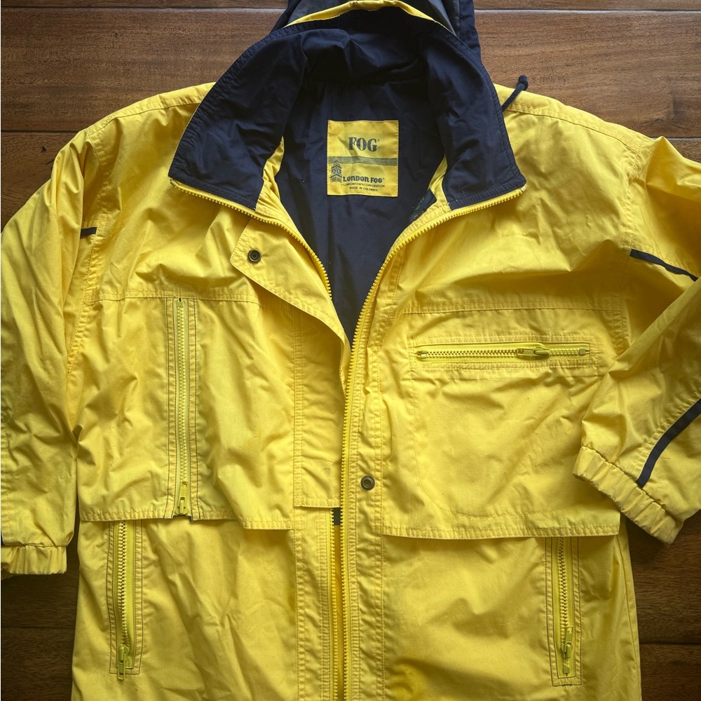 London Fog Yellow Jacket with Black Interior